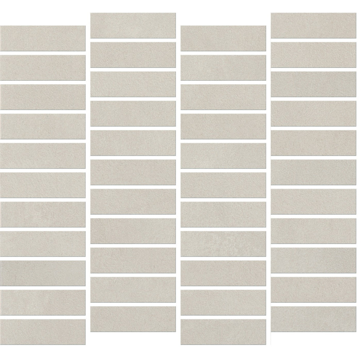 Daltile Rigid Clay Dune 1″×3″ matte ceramic mosaic