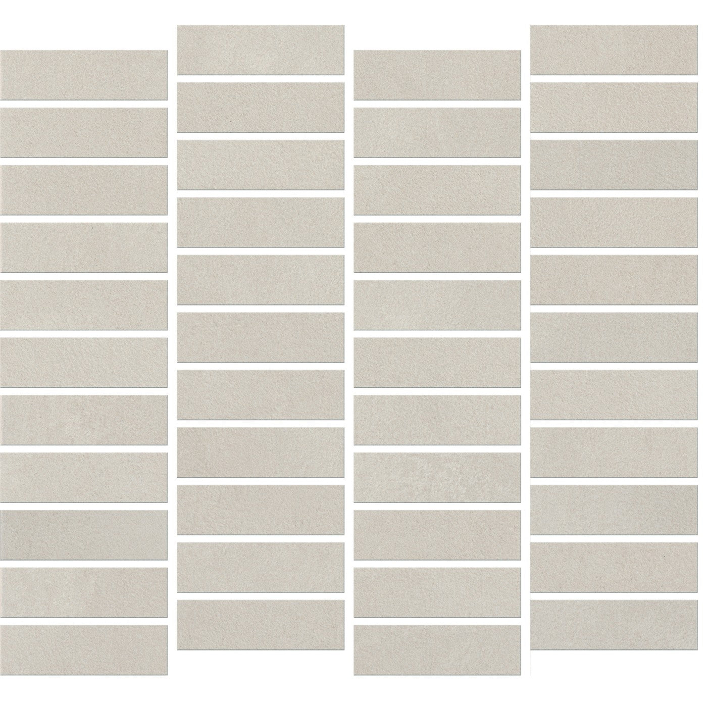 Daltile Rigid Clay Dune 1″×3″ matte ceramic mosaic