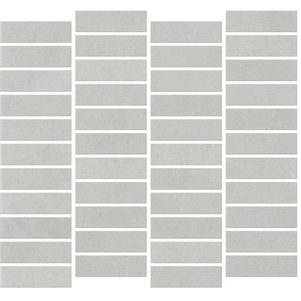 Daltile Rigid Clay Rock 1″×3″ matte ceramic mosaic