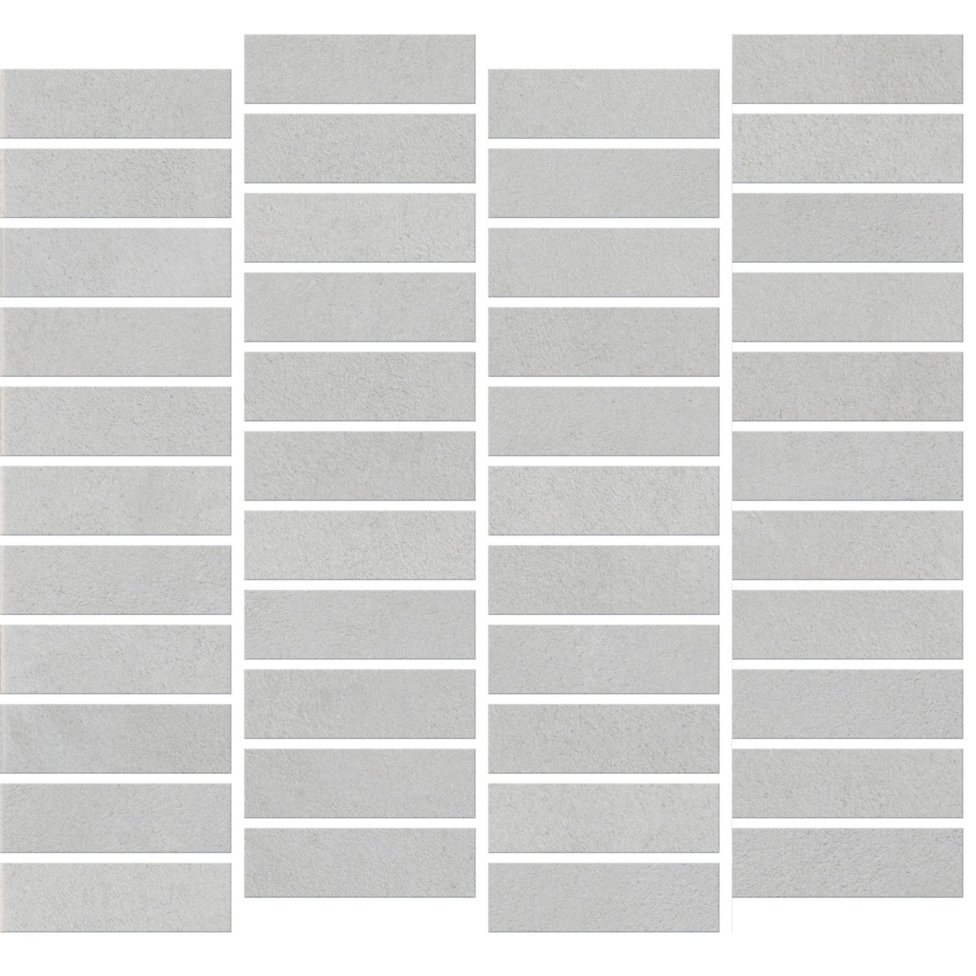 Daltile Rigid Clay Rock 1″×3″ matte ceramic mosaic