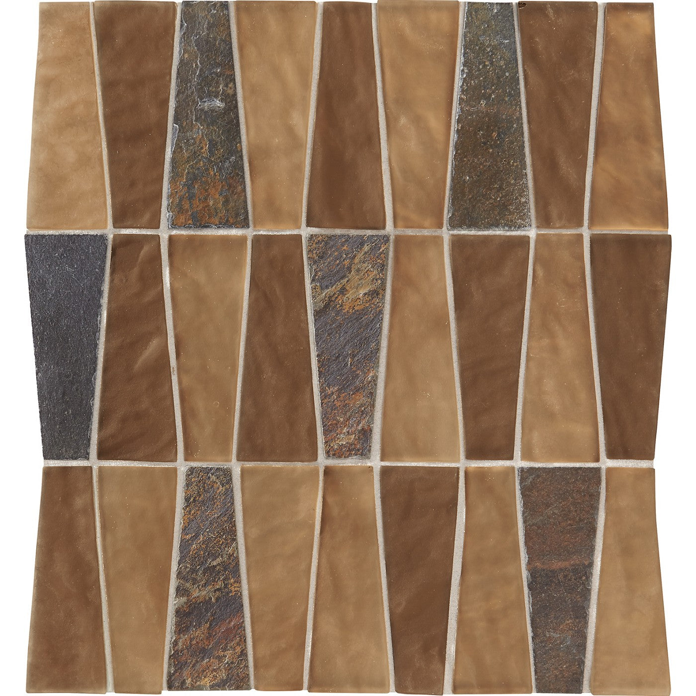 Daltile Regal Pendant mosaic in Duchess Gold
