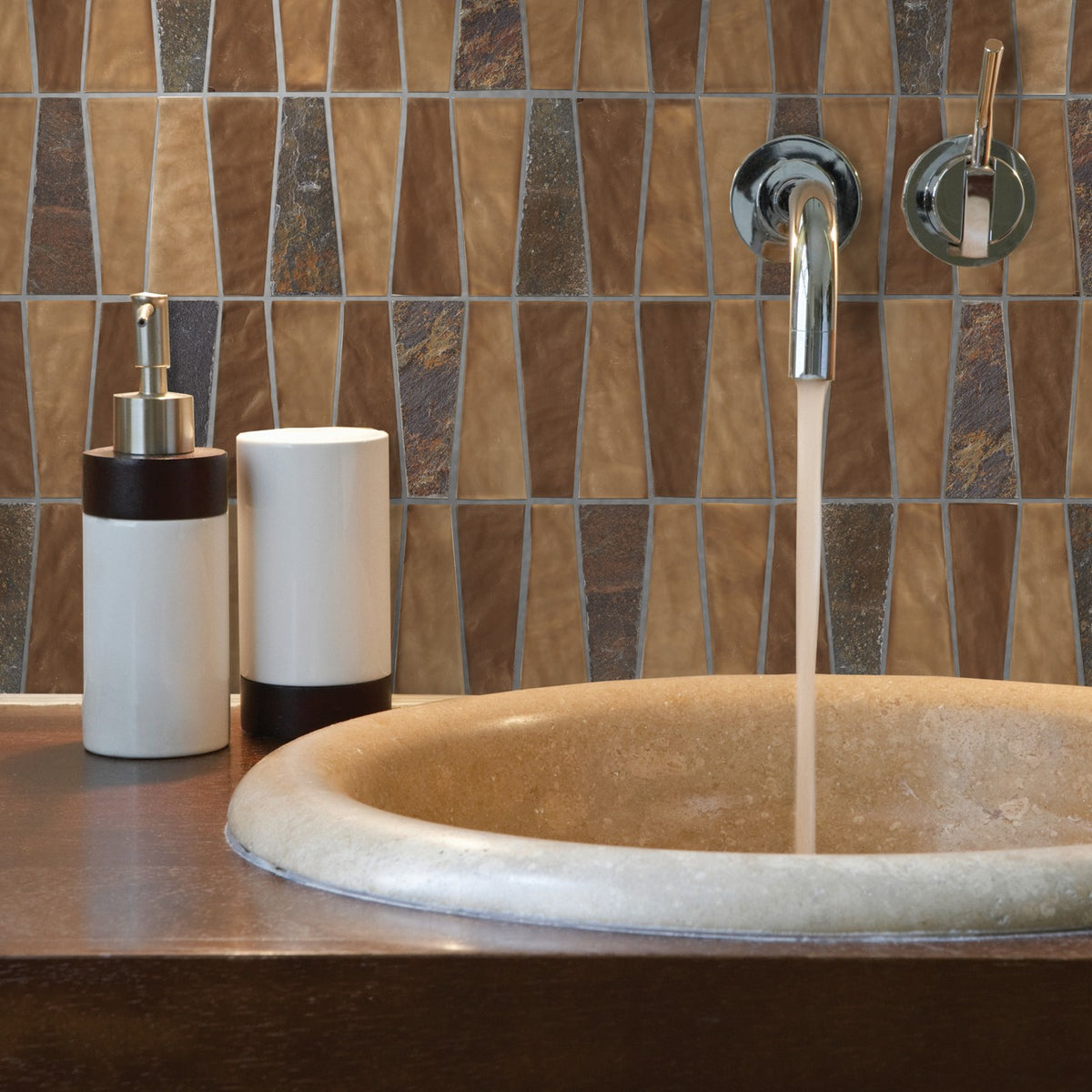 Daltile Regal Pendant mosaic room scene