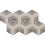 Daltile Scrapbook Quilt 8in hexagon decor porcelain tile