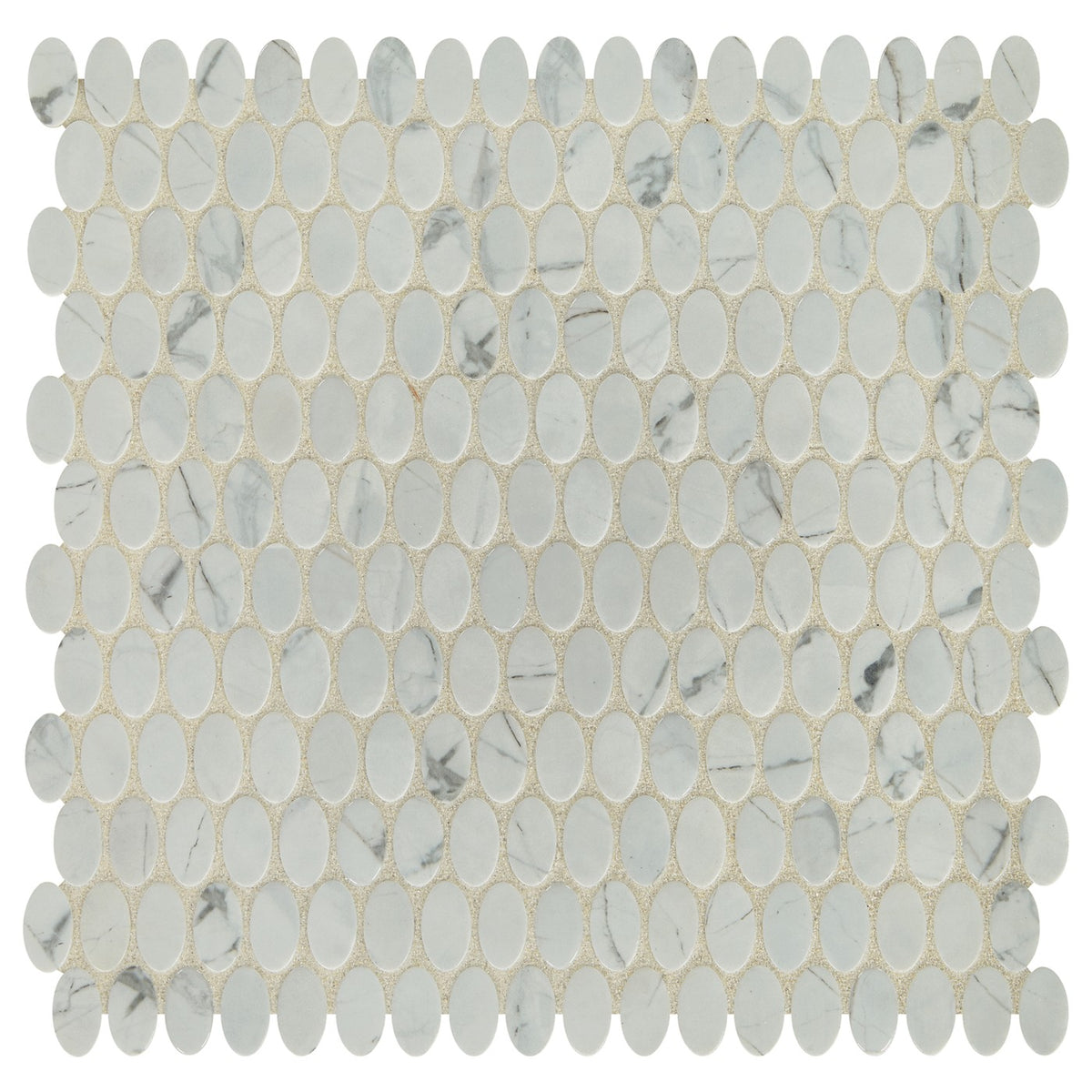 Daltile Statuette glass mosaic in Silver Satin