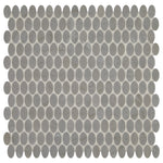 Daltile Statuette glass mosaic in Paloma Gray