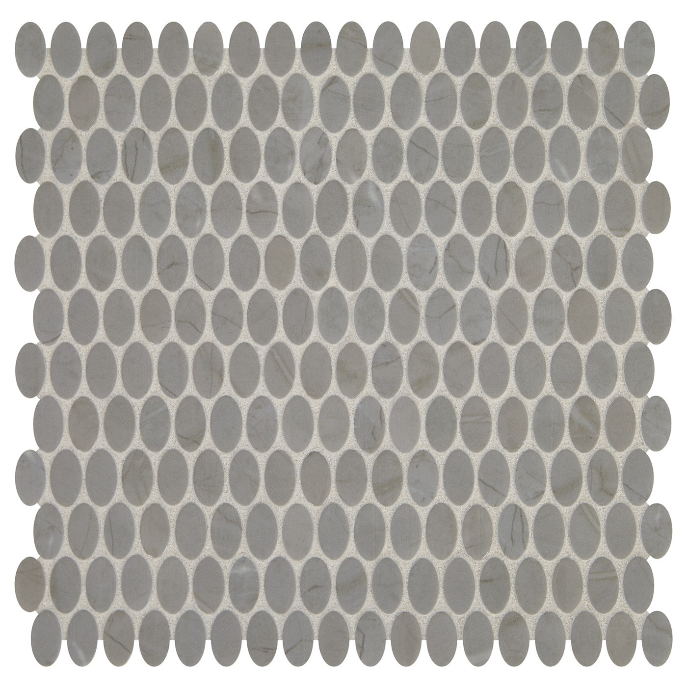 Daltile Statuette glass mosaic in Paloma Gray