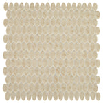 Daltile Statuette glass mosaic in Harbor Beige