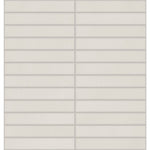 Daltile Synchronic White 1x6 porcelain mosaic