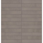Daltile Synchronic Grey 1x6 porcelain mosaic