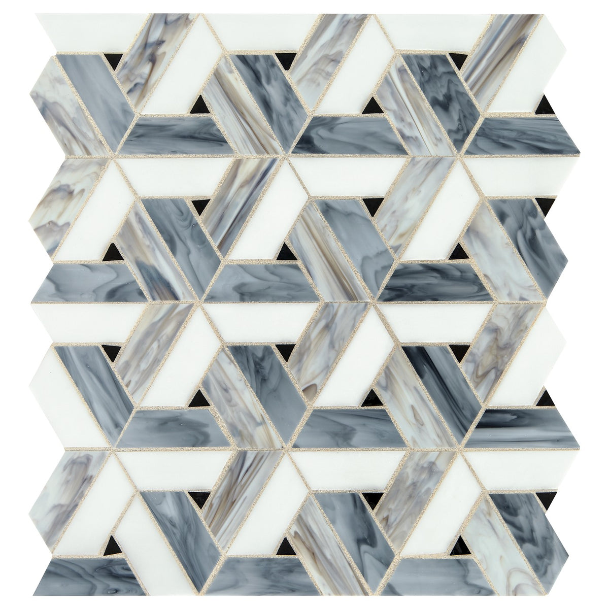 Daltile Vivify glass mosaic in Spectra Blue