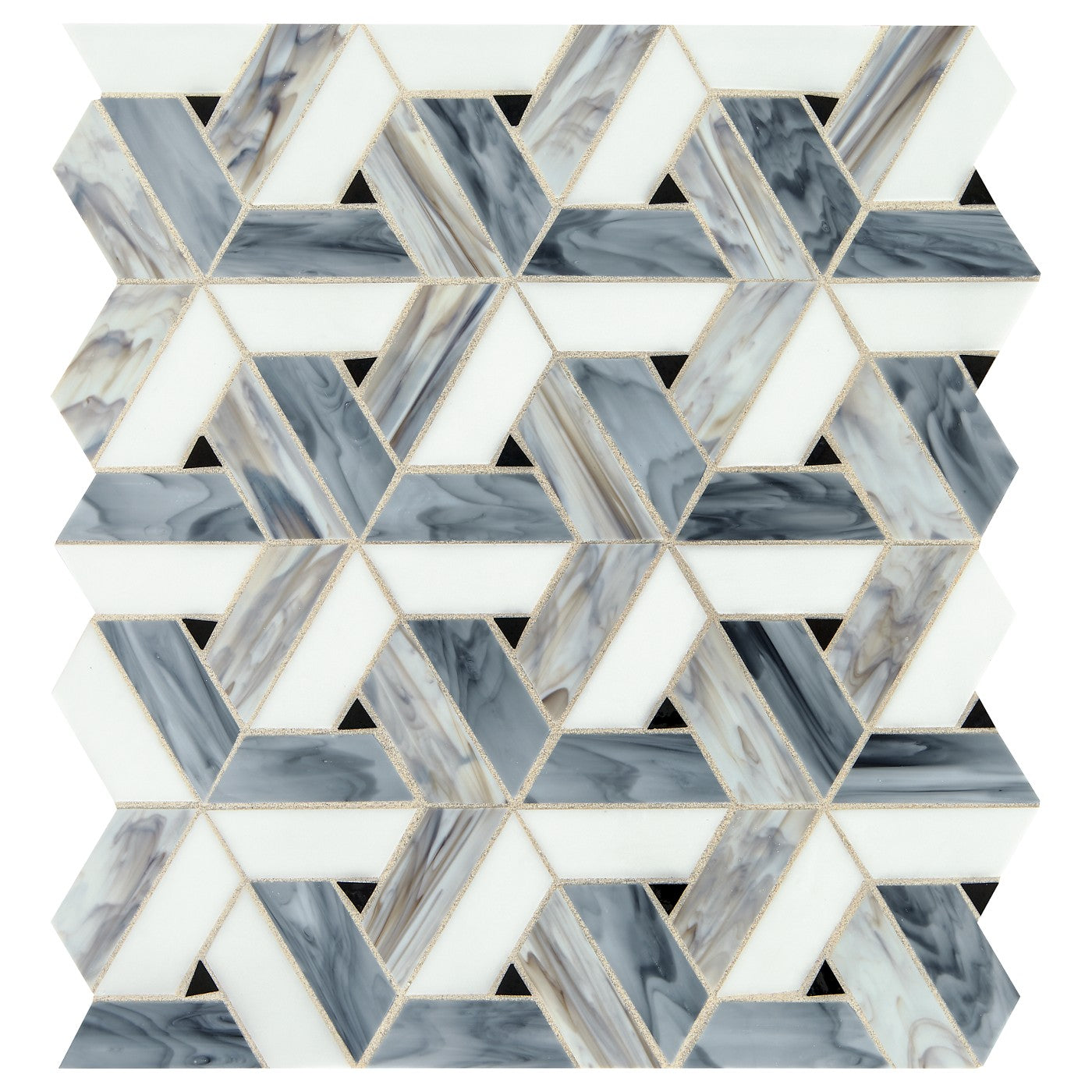Daltile Vivify glass mosaic in Spectra Blue
