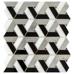 Daltile Vivify glass mosaic in Twilight