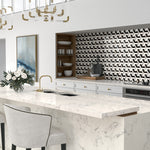 Daltile Vivify glass mosaic room scene