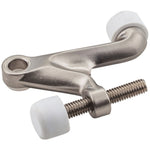 Hinge-pin door stop standard, satin nickel