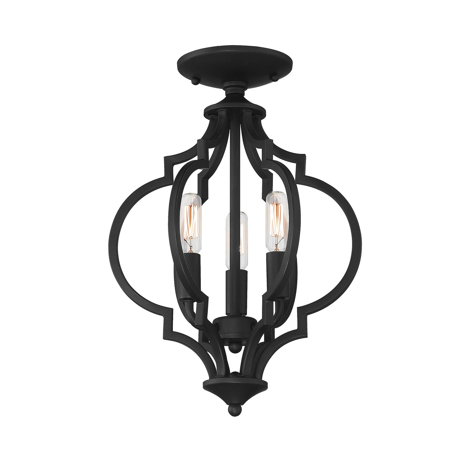 Meridian M60055 3-Light Convertible Semi-Flush or Pendant