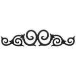 25" W x 1/2" D x 5-3/8" H Black Metal Onlay