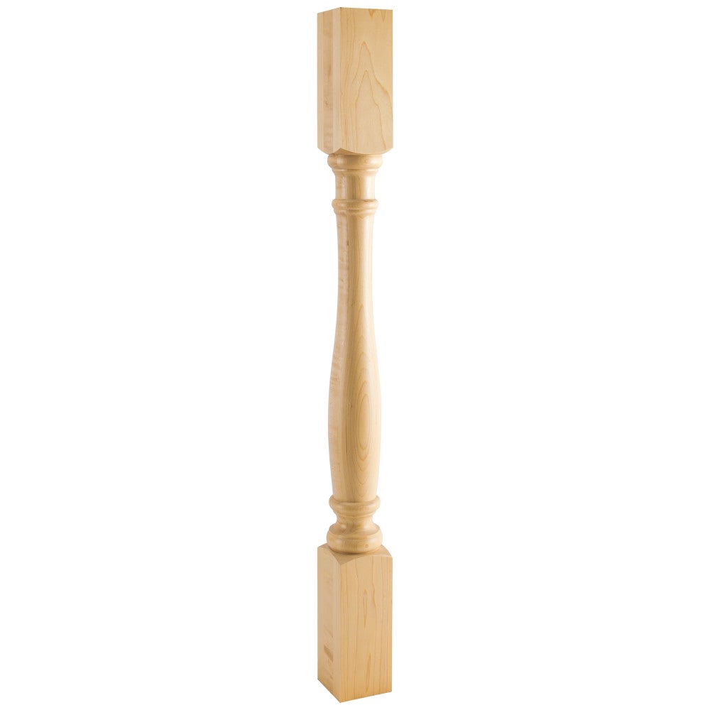 3" W x 3" D x 35-1/2" H Cherry Turned Post