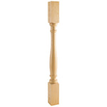 3" W x 3" D x 35-1/2" H Cherry Turned Post