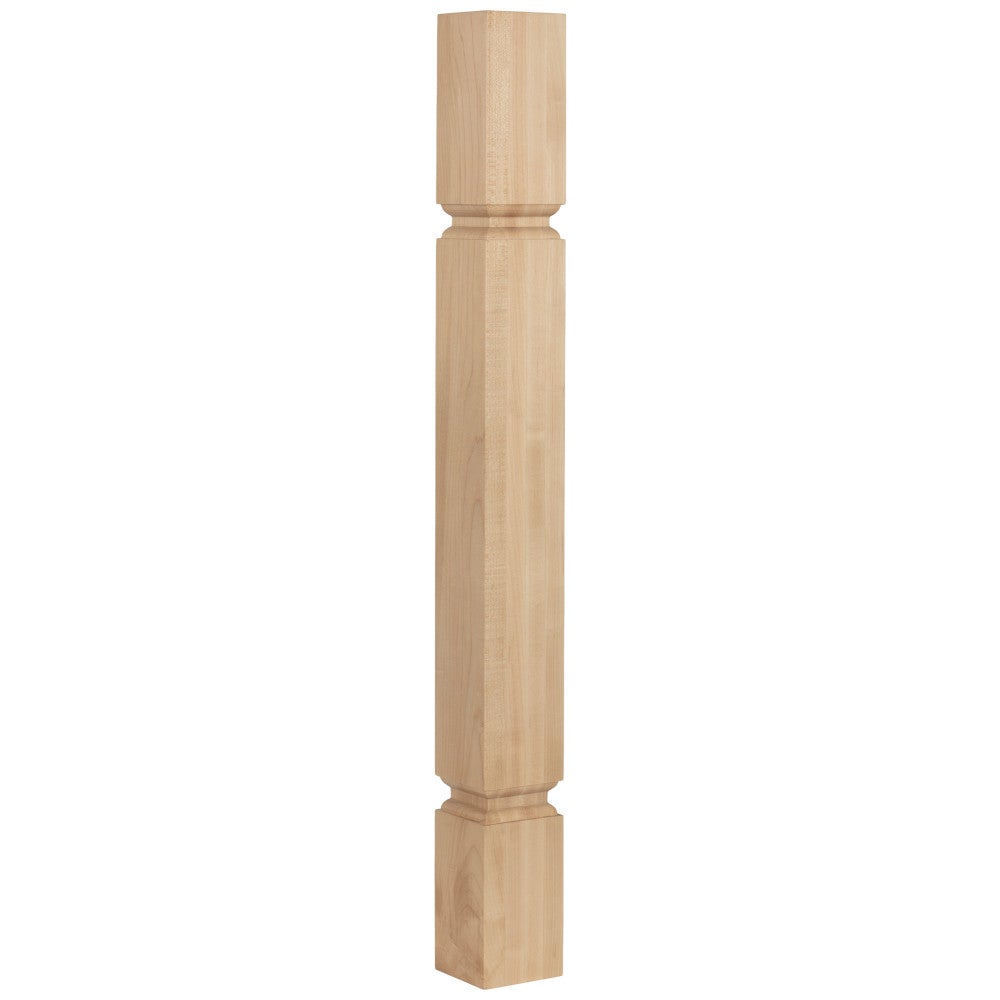 3-1/2" W x 3-1/2" D x 35-1/2" H Alder Minimal Transitional Post