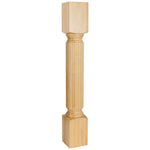 5" W x 5" D x 35-1/2" H Cherry Reed Post