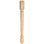 3" W x 3" D x 35-1/2" H White Birch Turned Post
