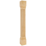 5" W x 5" D x 42" H Cherry Fluted Post