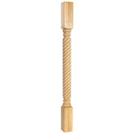 3" W x 3" D x 42" H Rubberwood Rope Post