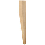 2-3/4" W x 2-3/4" D x 25-1/4" H Rubberwood Two Side Tapered Post