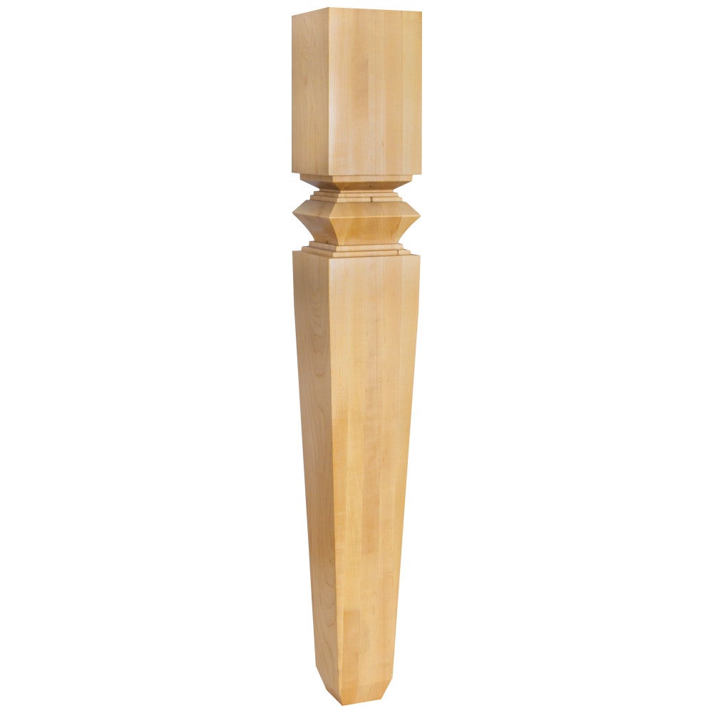 5" W x 5" D x 35-1/2" H Cherry Diamond Tapered Post