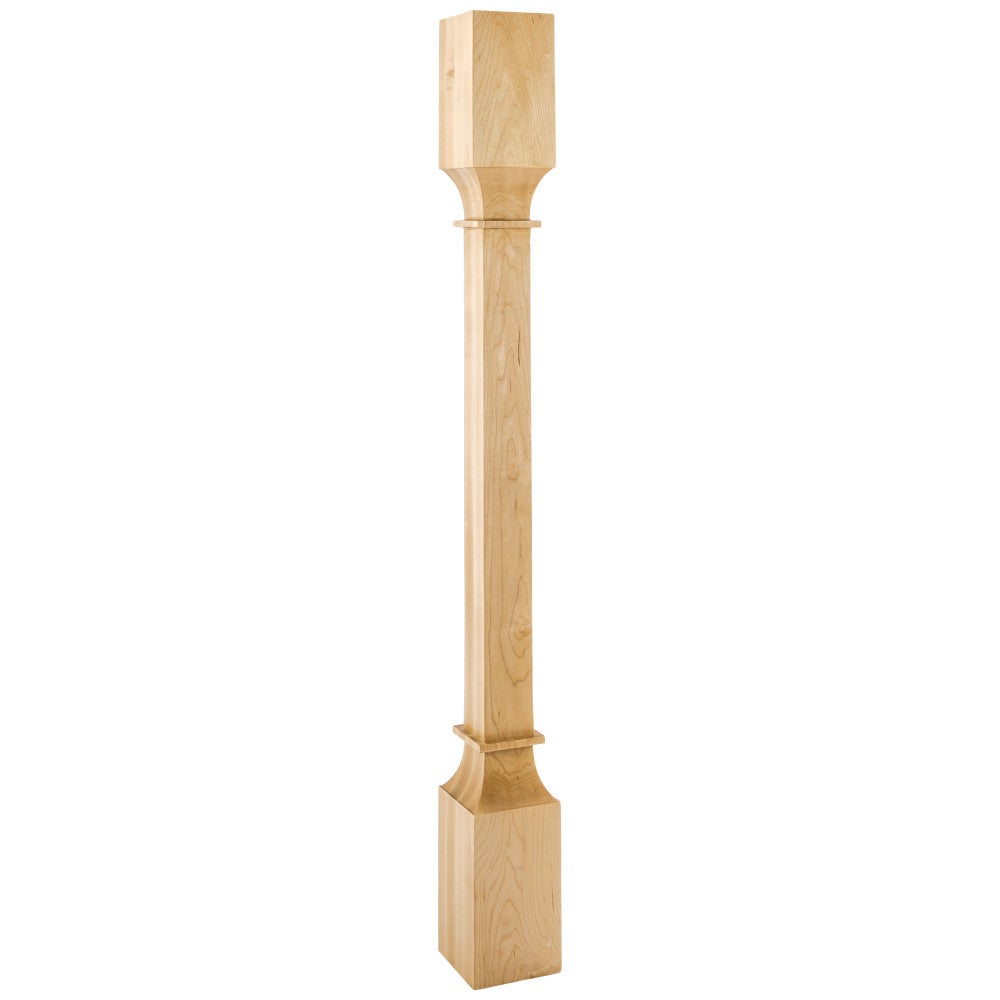 3-1/2" W x 3-1/2" D x 35-1/2" H Alder Square Post