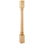 3-1/2" W x 3-1/2" D x 35-1/2" H Cherry Square Post