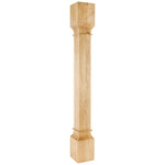 5" W x 5" D x 42" H Hard Maple Square Post