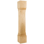 6" W x 6" D x 35-1/2" H Alder Fluted Edge Post