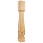 5" W x 5" D x 35-1/2" H Rubberwood Arts & Crafts Post