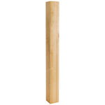 3-1/2" W x 3-1/2" D x 35-1/2" H Oak Square Post