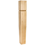 5" W x 5" D x 35-1/2" H Alder Grooved Arts & Crafts Post