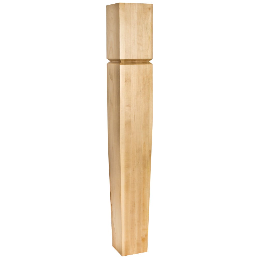 5" W x 5" D x 35-1/2" H Rubberwood Grooved Arts & Crafts Post
