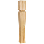 5" W x 5" D x 35-1/2" H Hard Maple Tapered Arts & Crafts Post