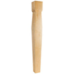5" W x 5" D x 42" H Hard Maple Diamond Tapered Post