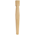 3-1/2" W x 3-1/2" D x 35-1/2" H Rubberwood Diamond Tapered Post