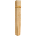 5" W x 5" D x 35-1/2" H Rubberwood Beveled Grooved Post