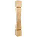 5" W x 5" D x 35-1/2" H Cherry Baroque Minimalist Post