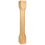 6" W x 6" D x 42" H Hard Maple Cathedral Turned Post