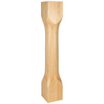 6" W x 6" D x 35-1/2" H White Birch Cathedral Turned Post