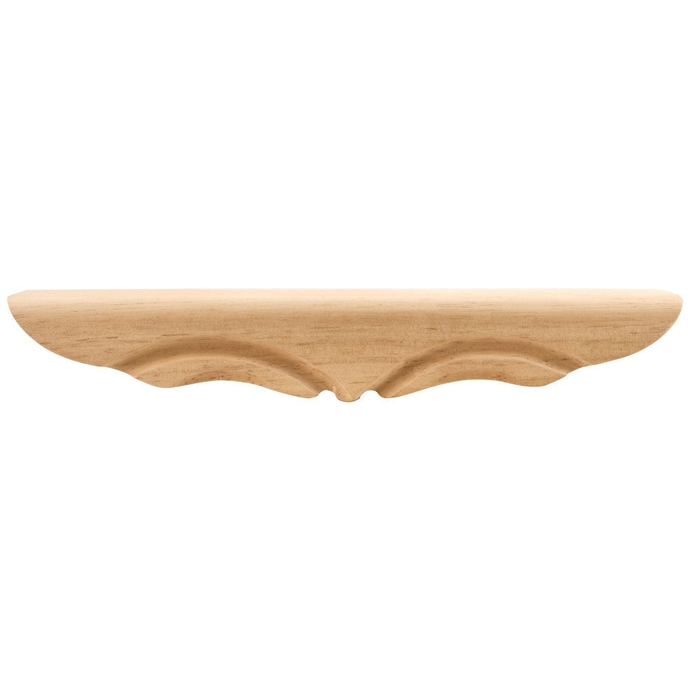 11-3/8" W x 1-3/4" D x 1-11/16" H Maple Middle Rounded Pedestal Foot