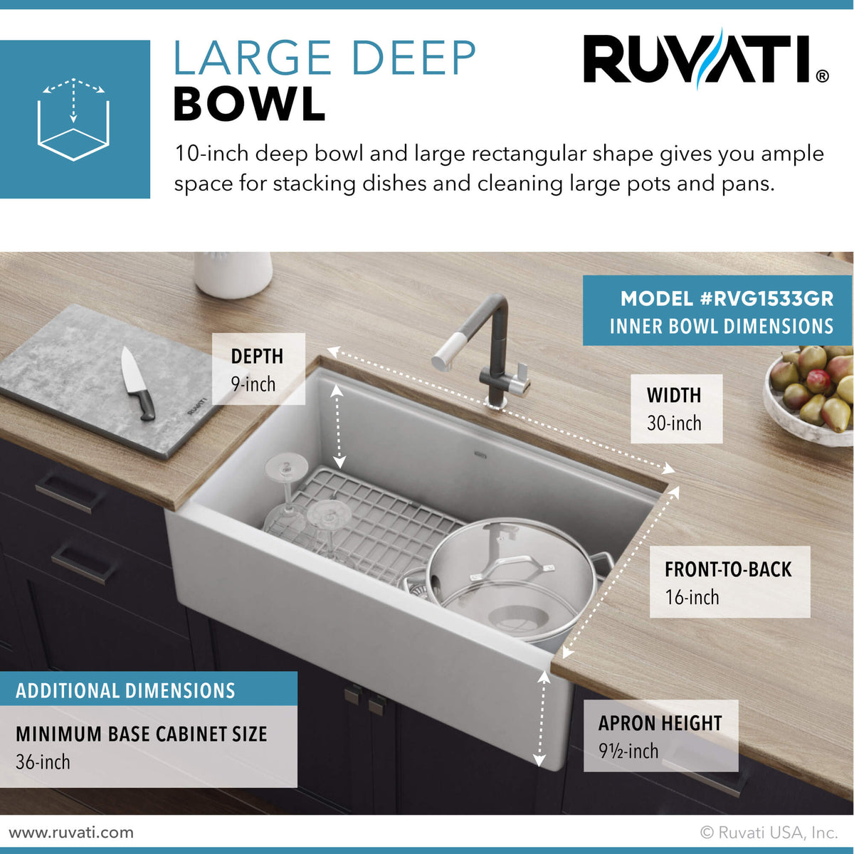 Ruvati RVG1533GR