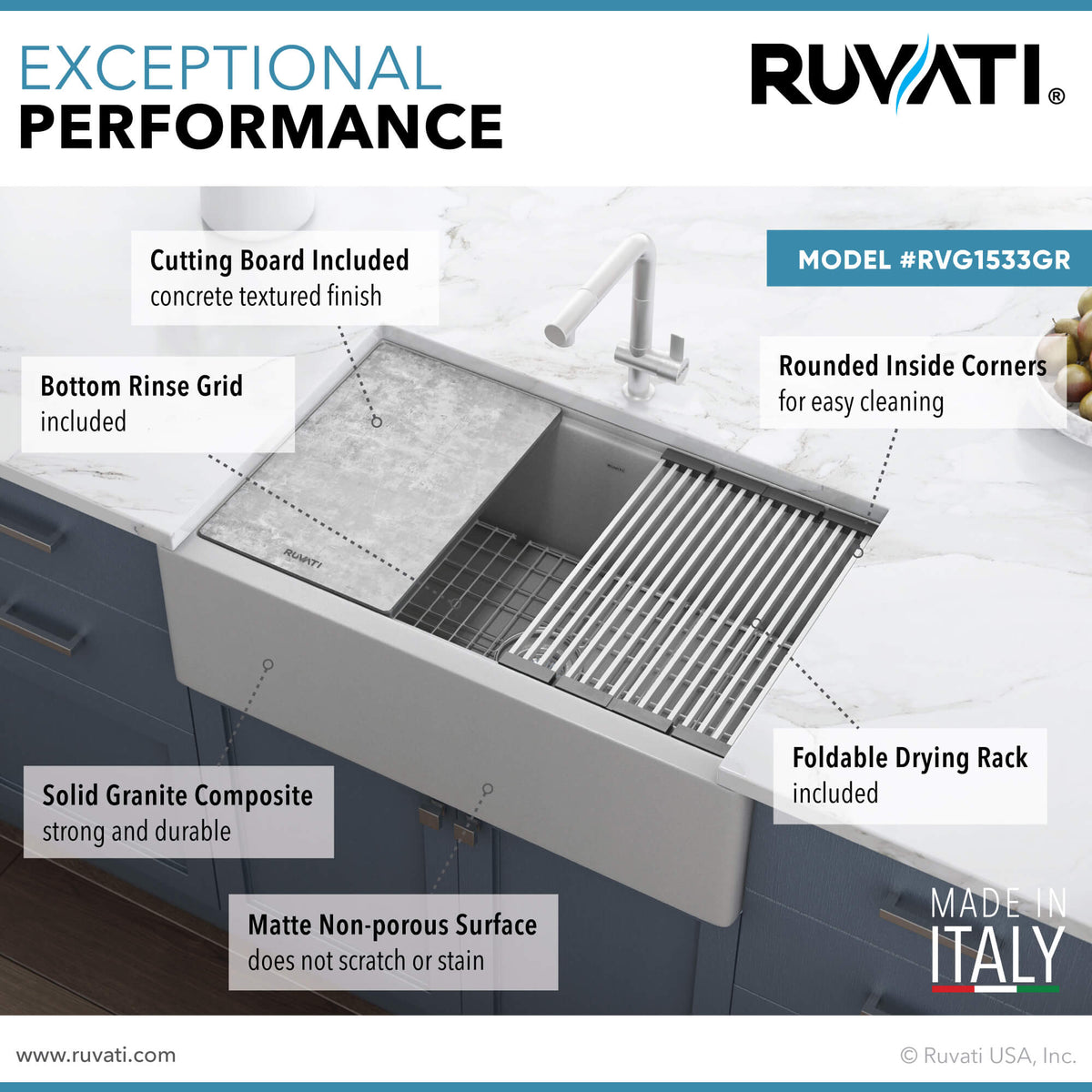 Ruvati RVG1533GR