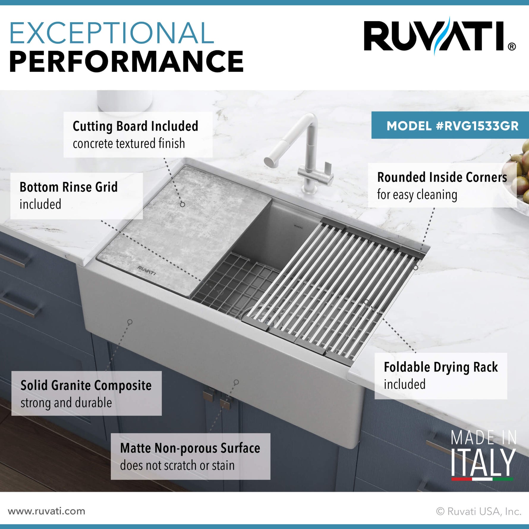 Ruvati RVG1533GR