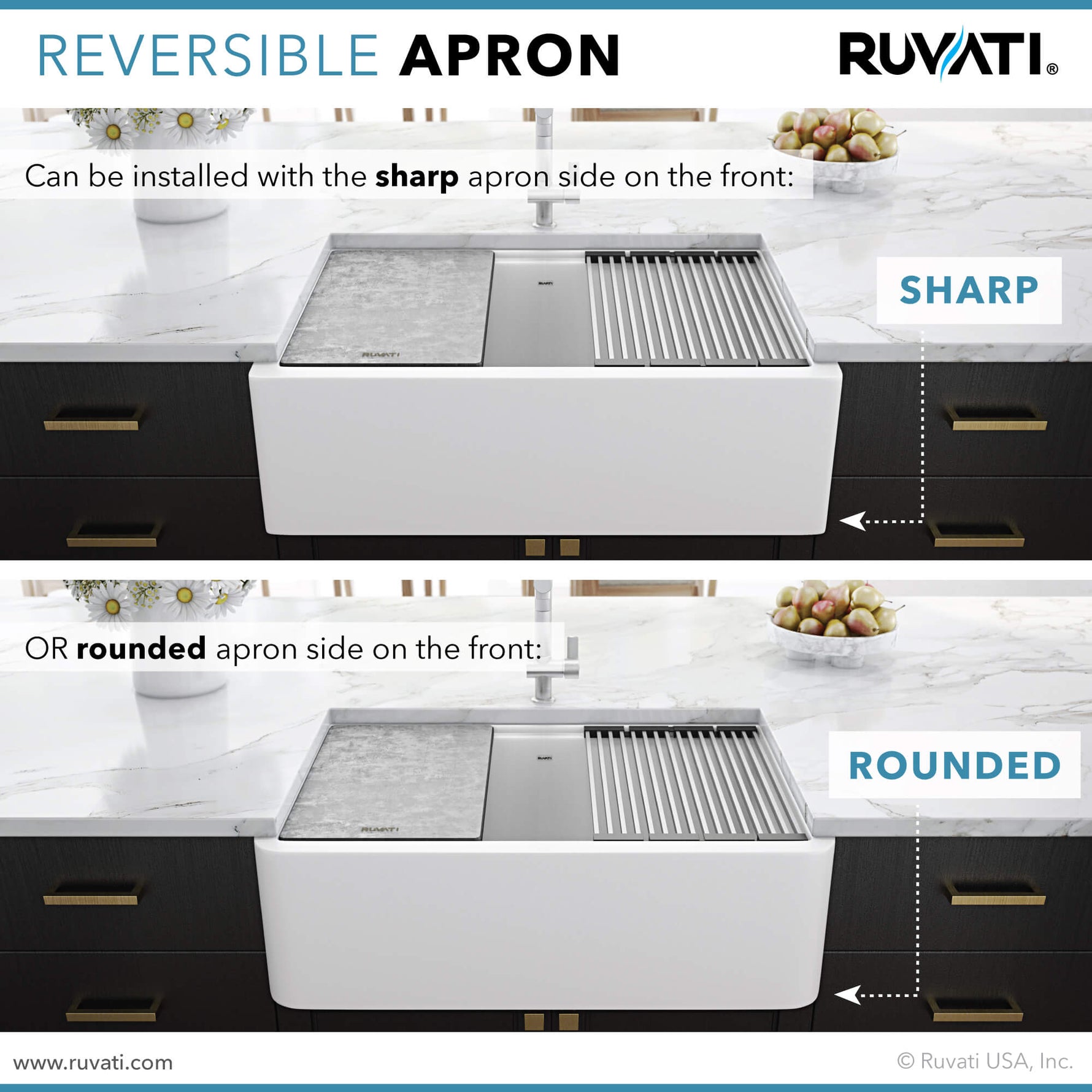 Ruvati RVG1533WH
