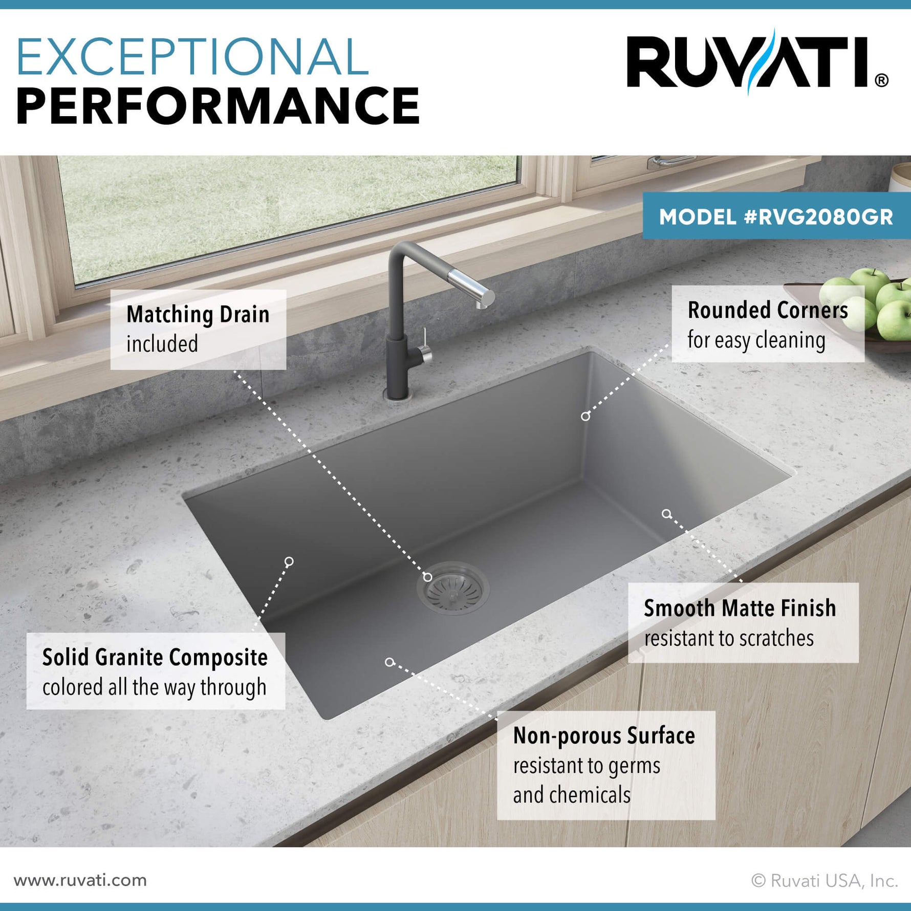 Ruvati RVG2030GR